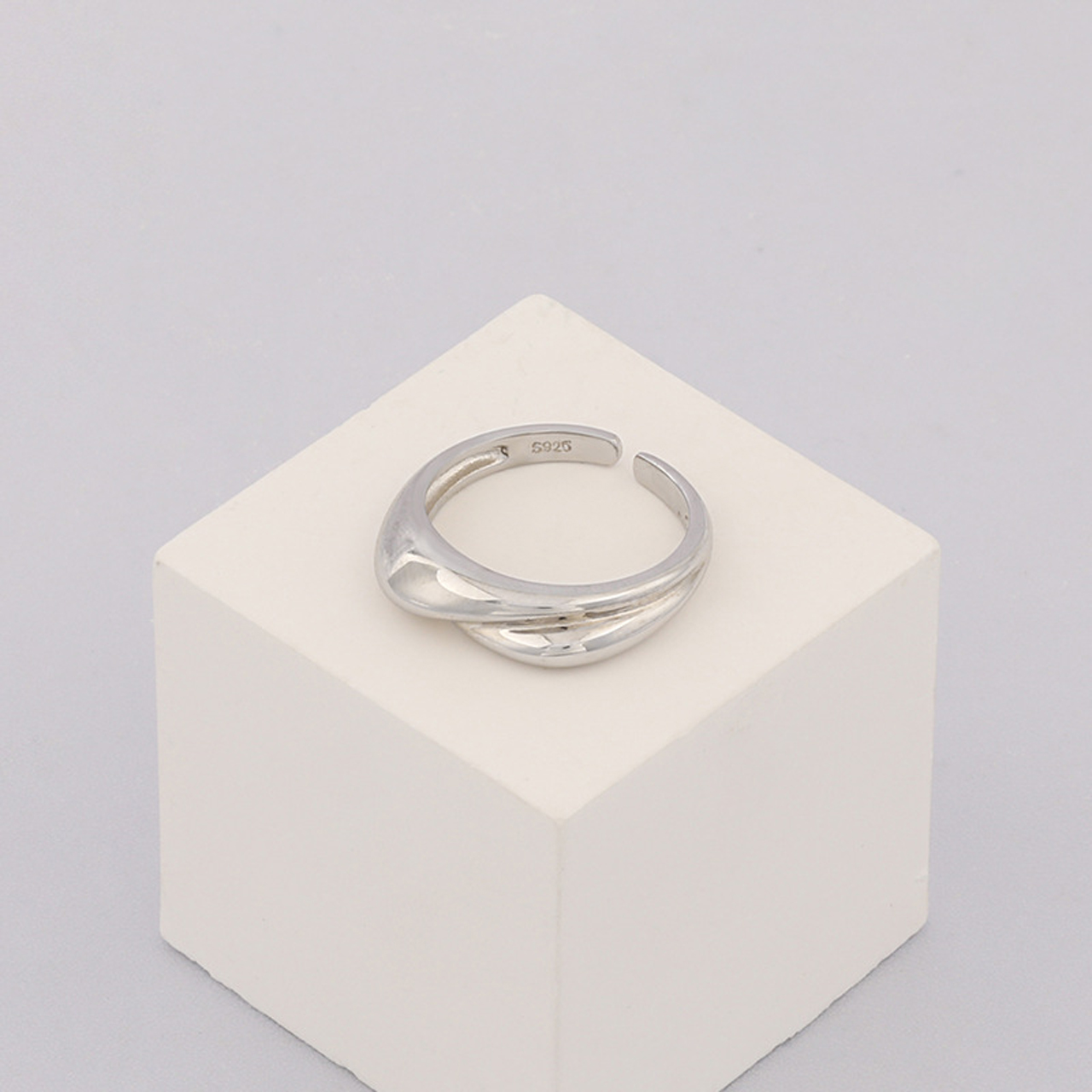 Simple Adjustable Silver Ring