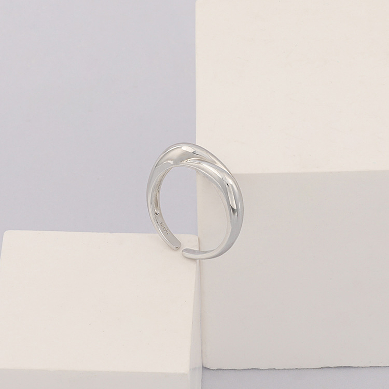 Simple Adjustable Silver Ring